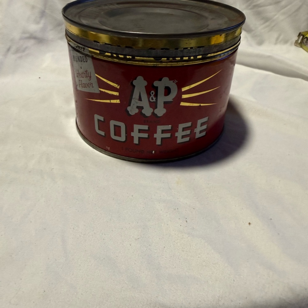 Red Coffee Storage Tin